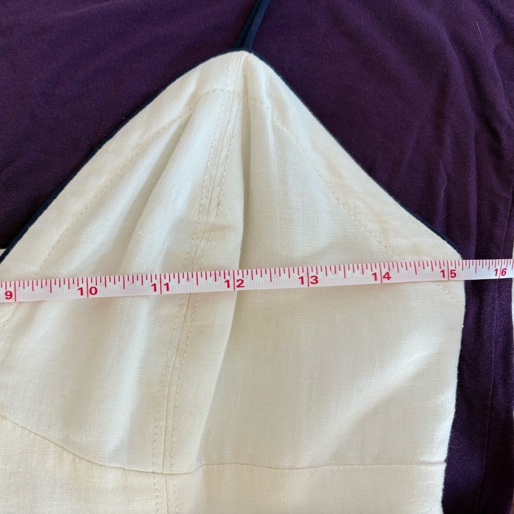 Maeve Cream Midi Sundress with Contrast Piping - Picture 10 of 14